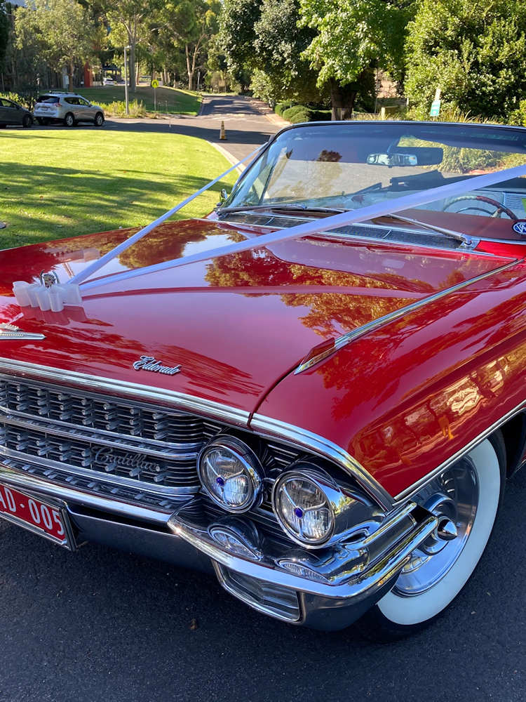 1962 Red Cadillac Wedding Hire