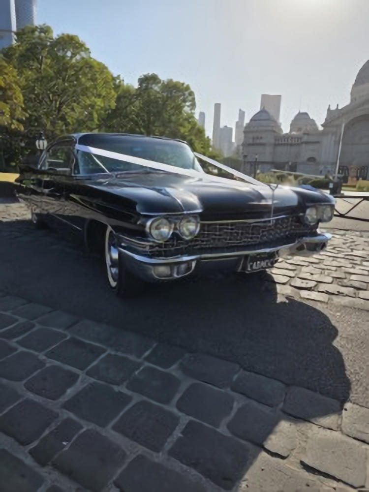 1960 Black Cadillac Wedding Car