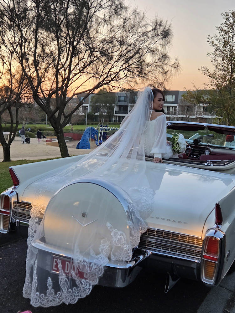 1960 Black Cadillac Wedding Car