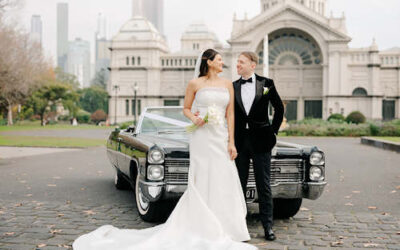 Melbourne Black Cadillac Wedding Car Hire – Chirlane and Jeremy